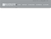 Tablet Screenshot of bluewaterhomebuilders.com